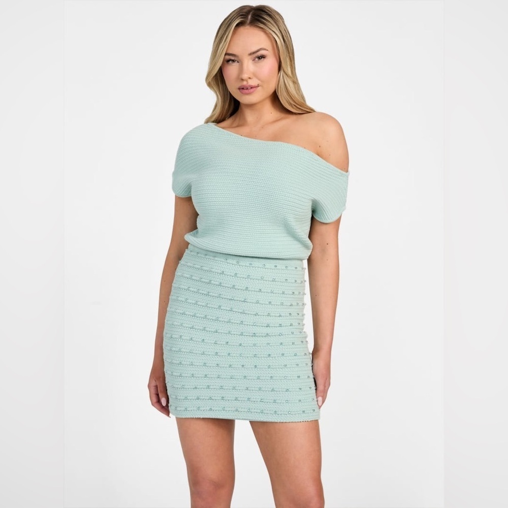 New GUESS Eco Natalia Beaded Dress SZ M